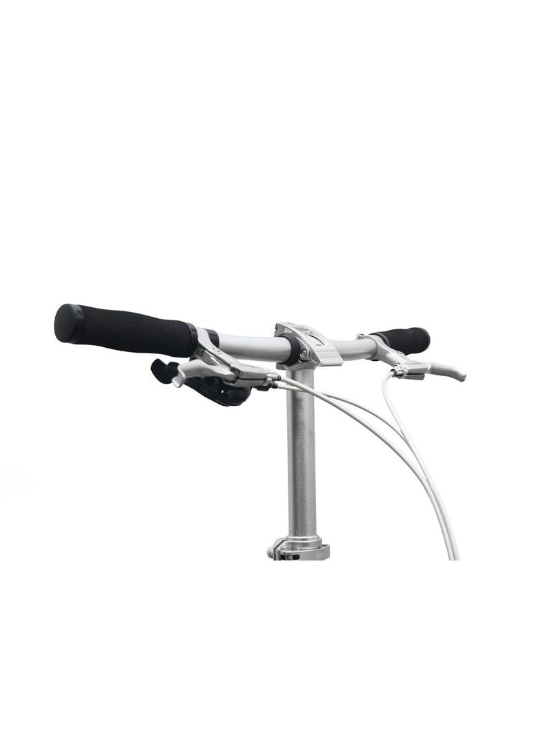 Dahon K9 16" Silver Folding Bike | 9-Speed Shimano Gear, Lightweight Dalloy Aluminum Frame | 16 inch - Image 4